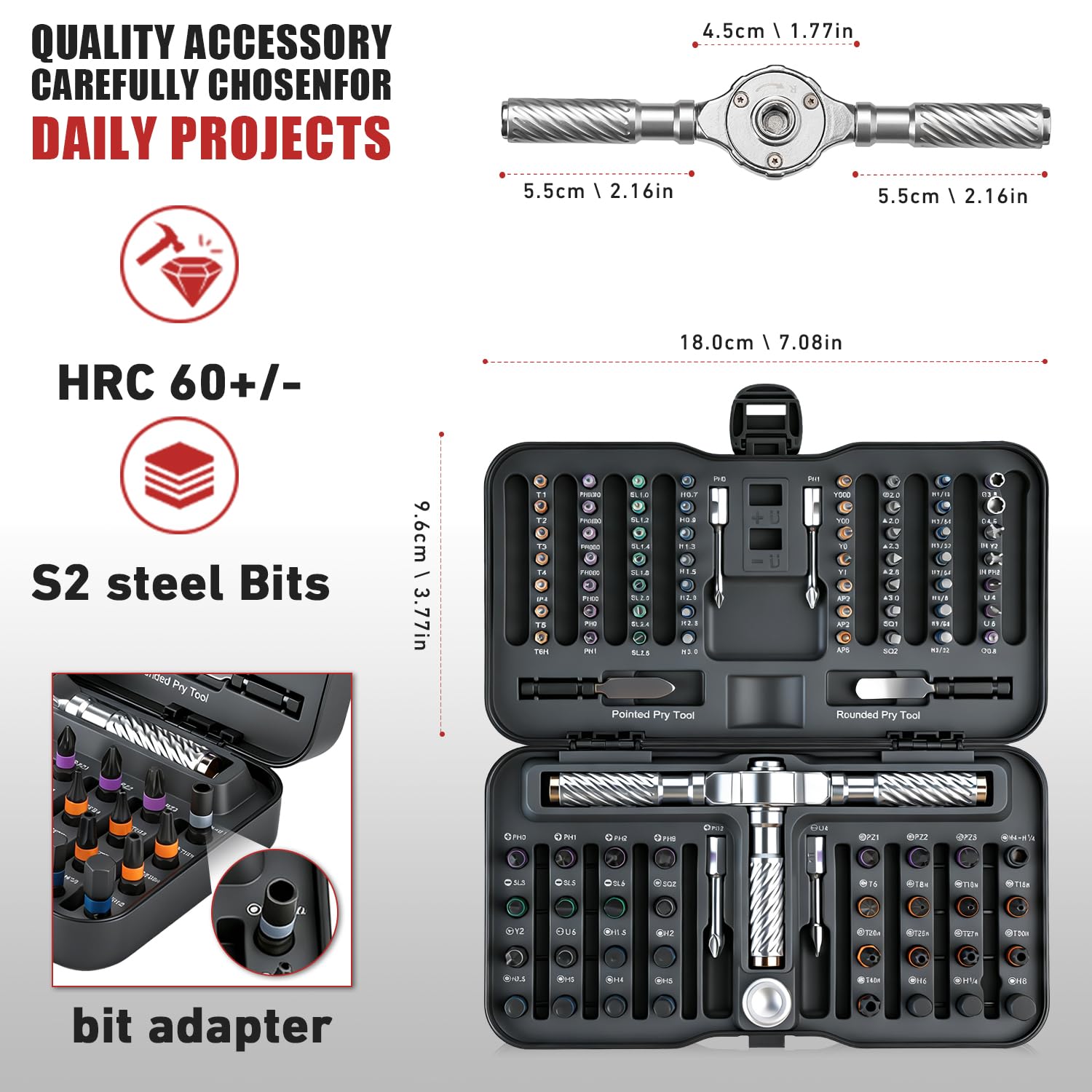 VMAN magnetic bits enable quick attachment and secure hold during repairs.