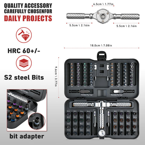 VMAN magnetic bits enable quick attachment and secure hold during repairs.