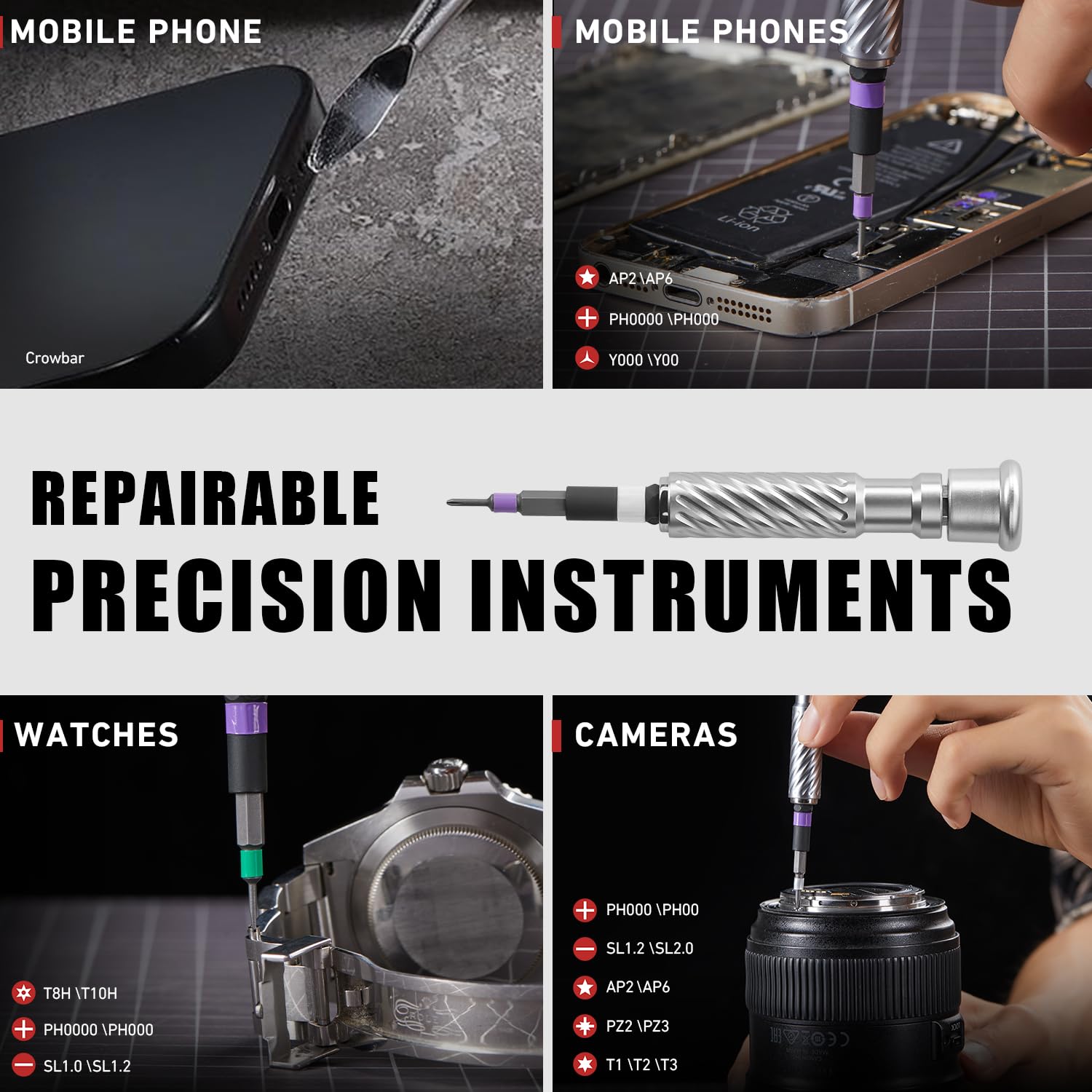 VMAN rust-resistant coating keeps bits looking new during daily tasks.