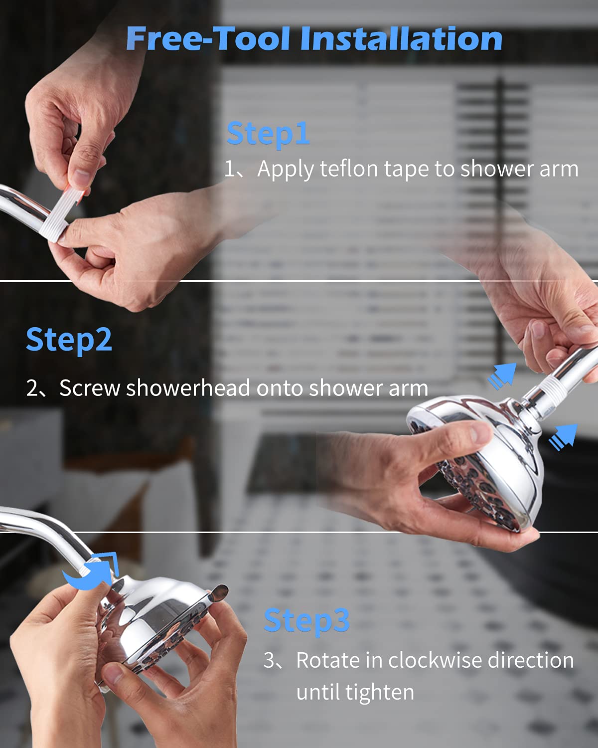 VMASSTONE FM-001 ships with a flow restrictor and installation tape for flexible control.