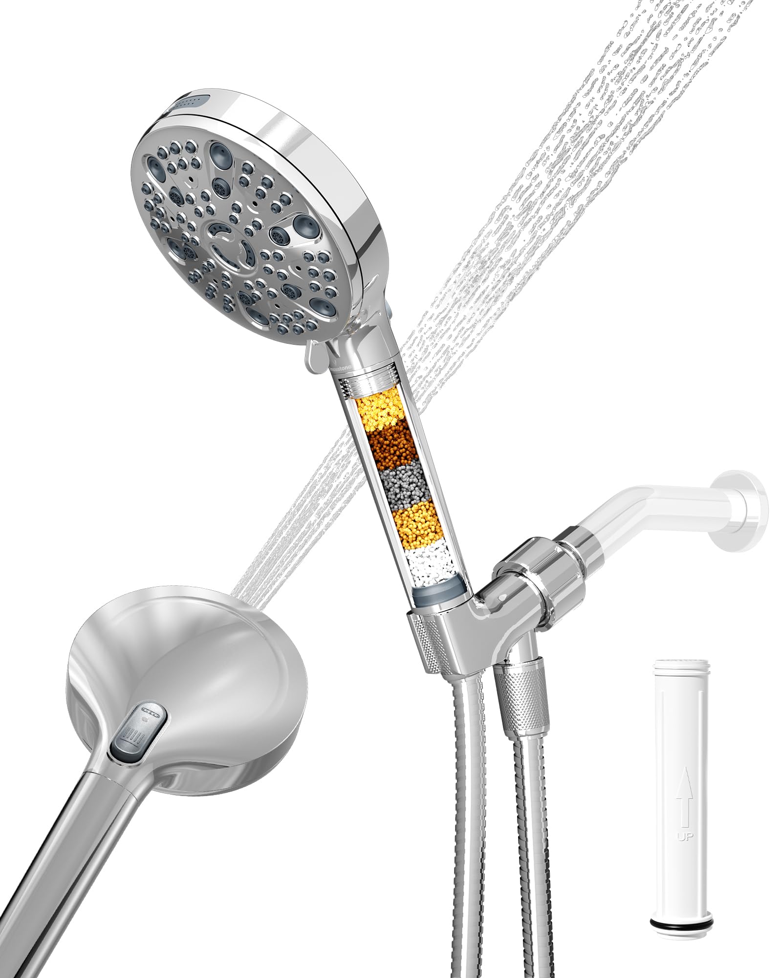 VMASSTONE HM-003 filtration-system for softer water and smoother skin