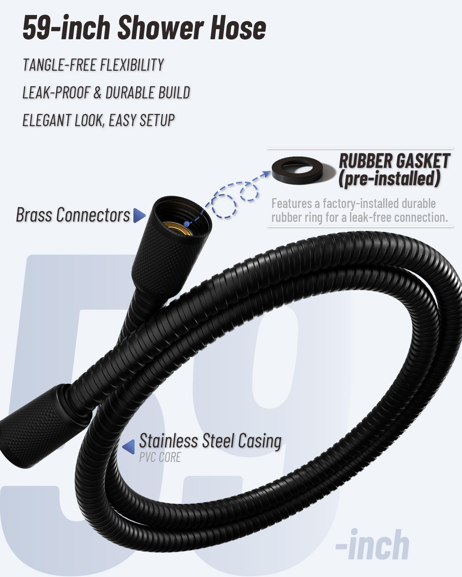 VMASSTONE HM-003 easy 5-minute installation with universal G1/2 thread.