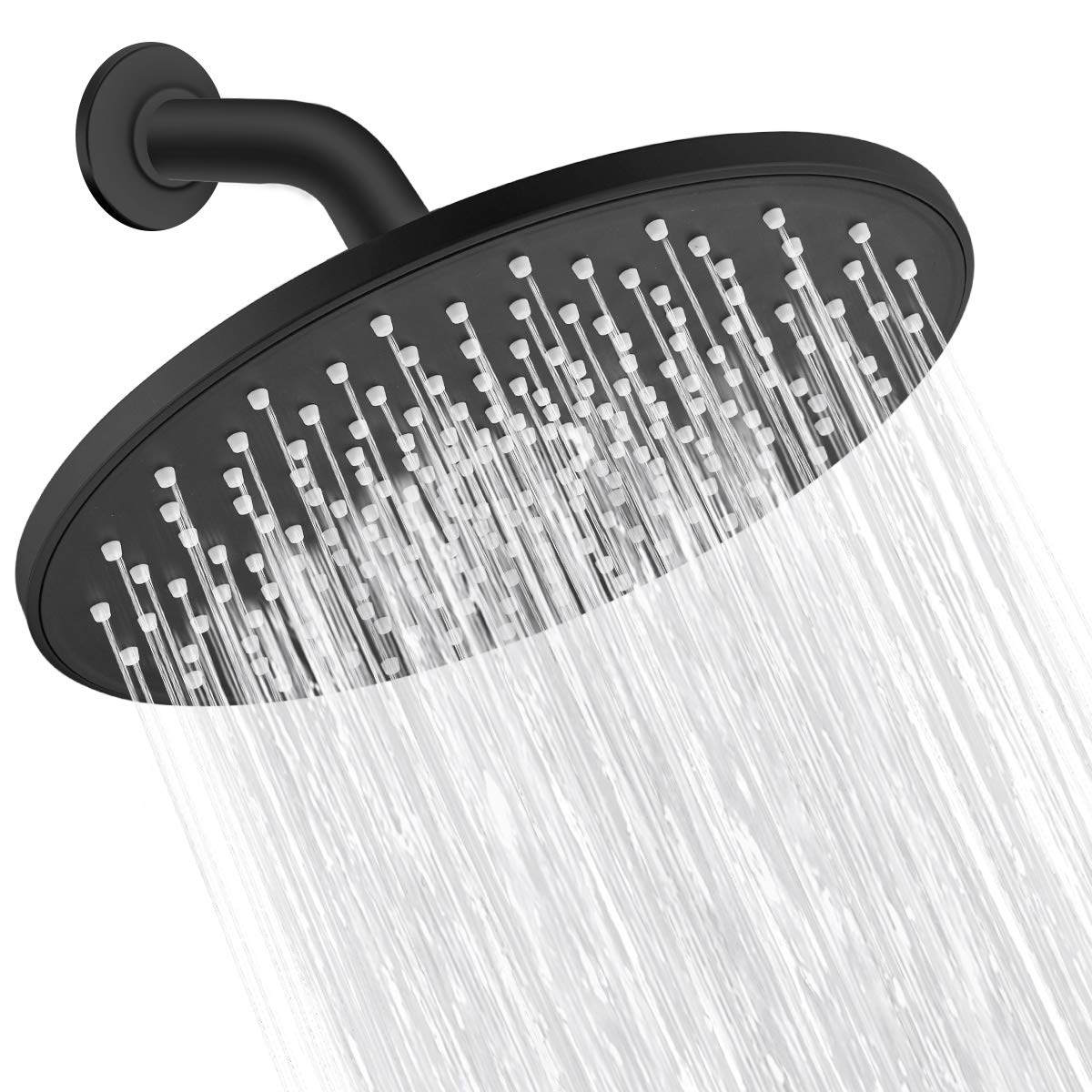 VMASSTONE 9-inch rain shower head provides expansive coverage for a soothing shower