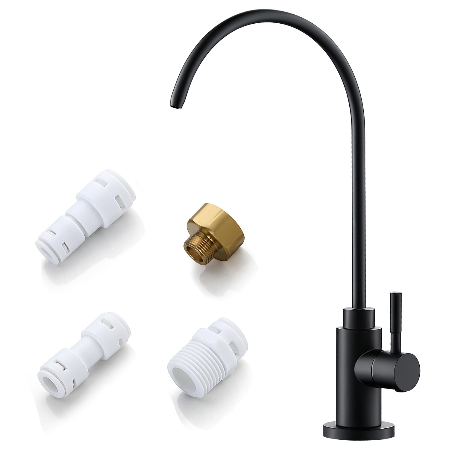 VMASSTONE water filter faucet with 360-degree spout for flexible kitchen access