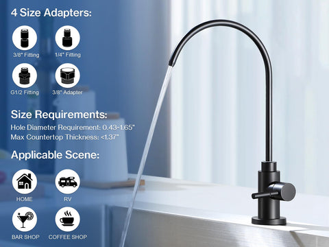 VMASSTONE widened base fits various sink holes for easy install