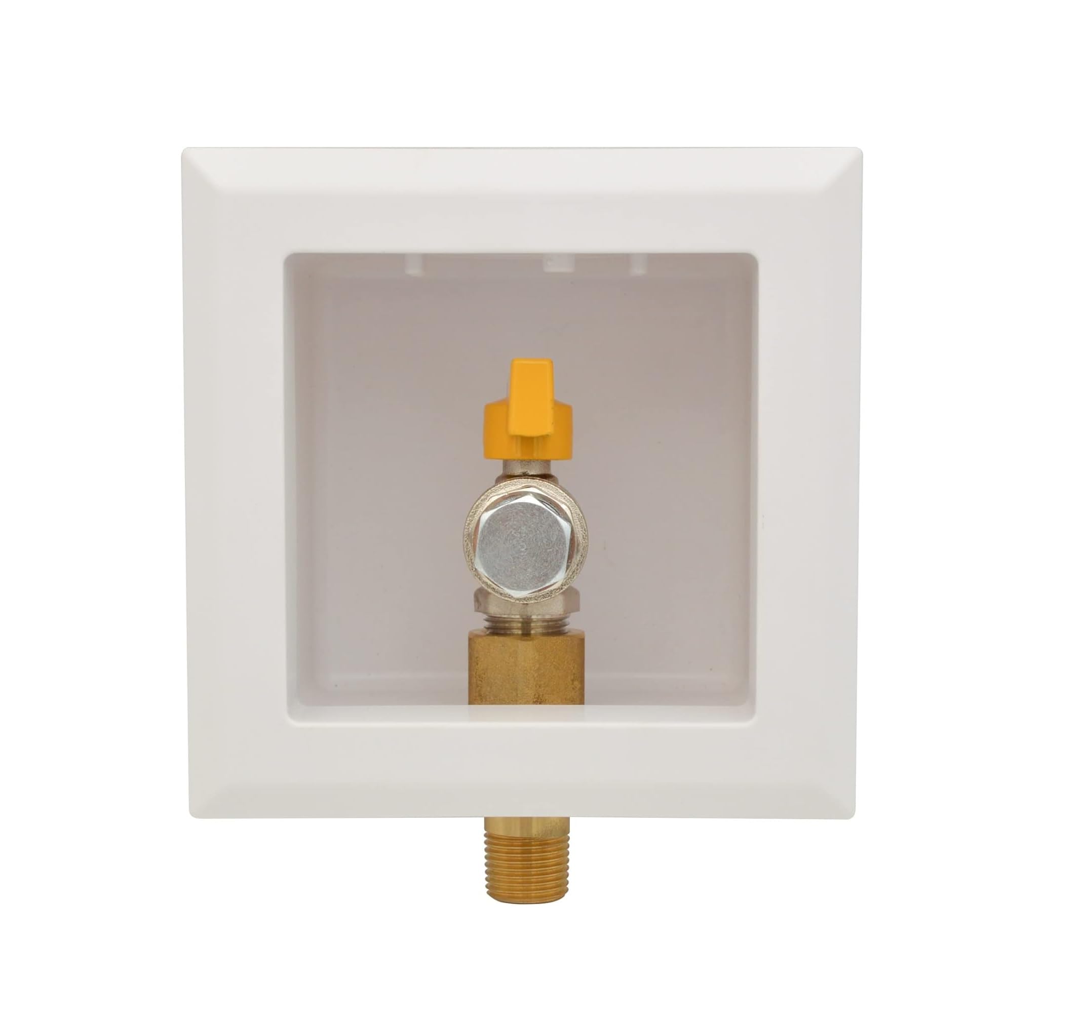 VN Infinite quality gas outlet box front view highlights durable ABS housing for secure residential installs.