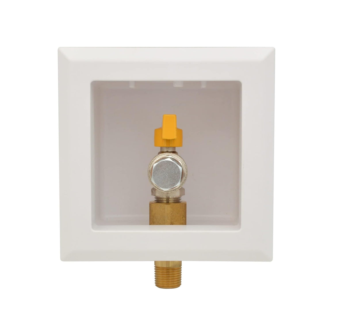 VN Infinite quality gas outlet box front view highlights durable ABS housing for secure residential installs.