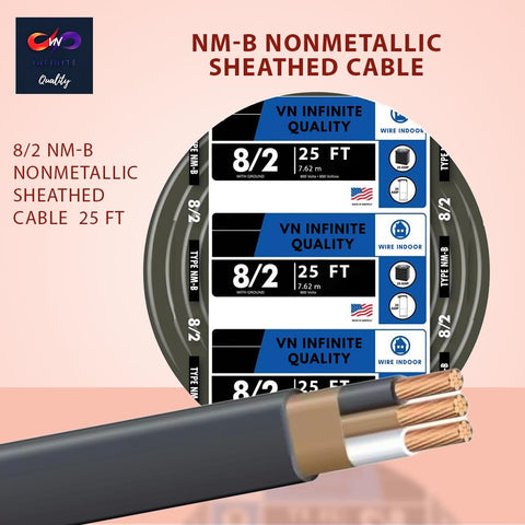 VN Infinite Quality grounded NM-B end connector for safe indoor installations.