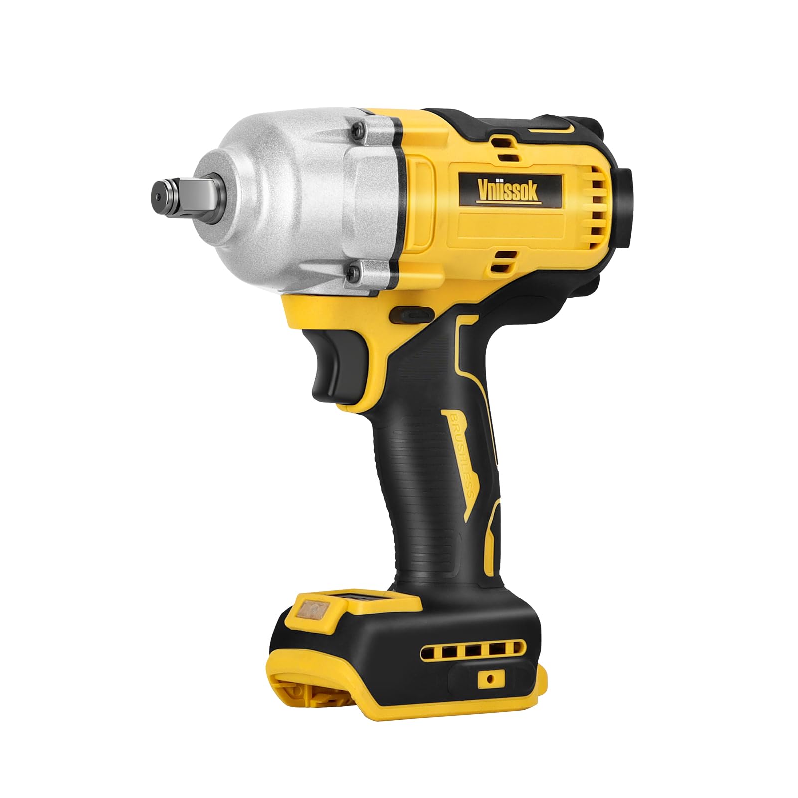 Vniissok cordless impact wrench showing DeWalt 20V compatibility for power tools