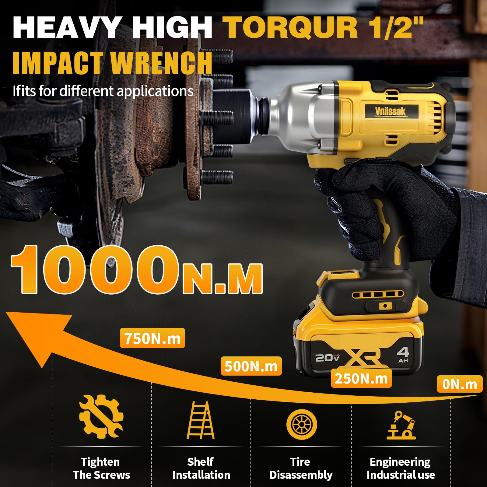 Three-speed control and auto-stop reverse for precise operation