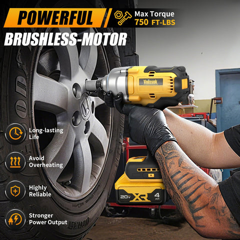 LED work light improves visibility during tire changes and repairs