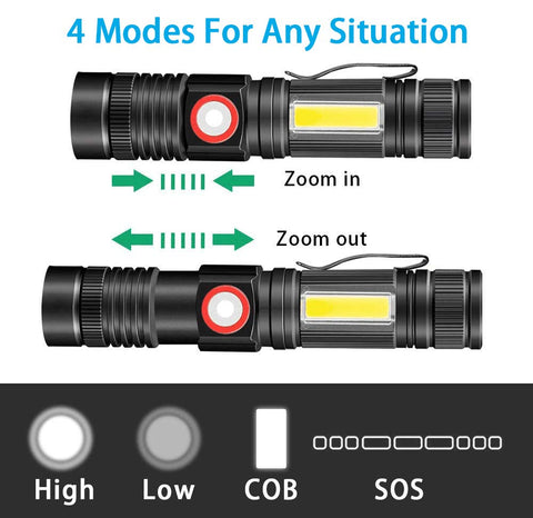 Vnina 1200lm beam for bright outdoor illumination.