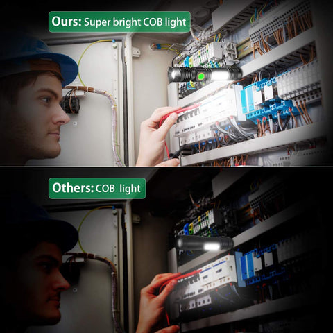 Vnina zoomable focus for spot or flood lighting.