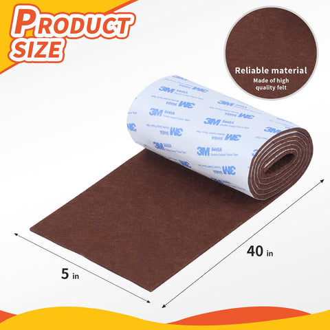 VOCOMO cuttable felt strips 40x5 inch for precise size fitting