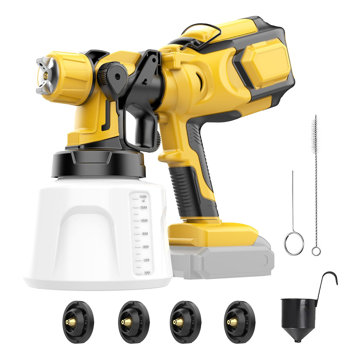 VocoxGpow cordless spray sprayer with Dewalt compatibility for on-the-go indoor projects.