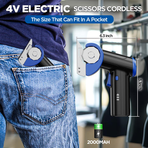 vodett cordless scissors in action for quick packaging and craft tasks