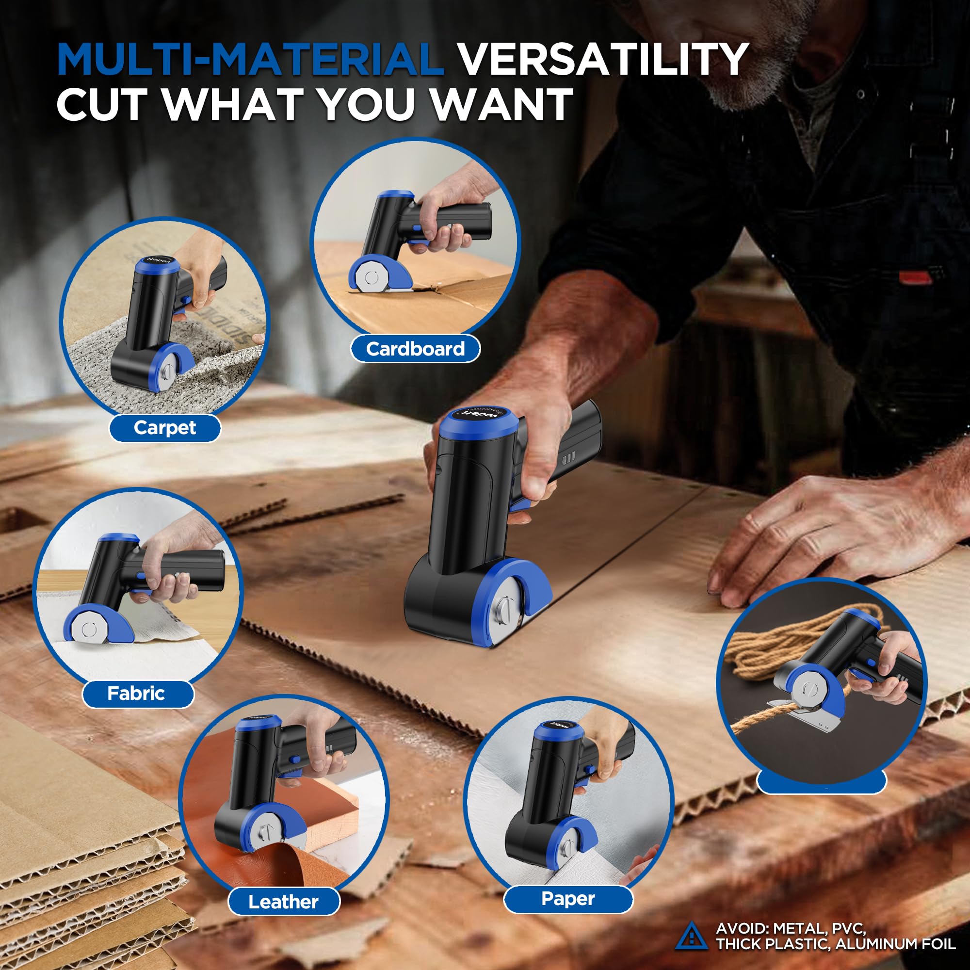vodett dual safety blades with safety lock for safer operation