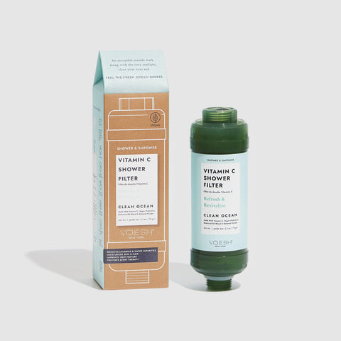 VOESH Vitamin C Shower Filter provides aromatherapy for mood-boosting showers