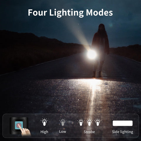 VOETIR IP65 durable flashlight withstands rain and dust.