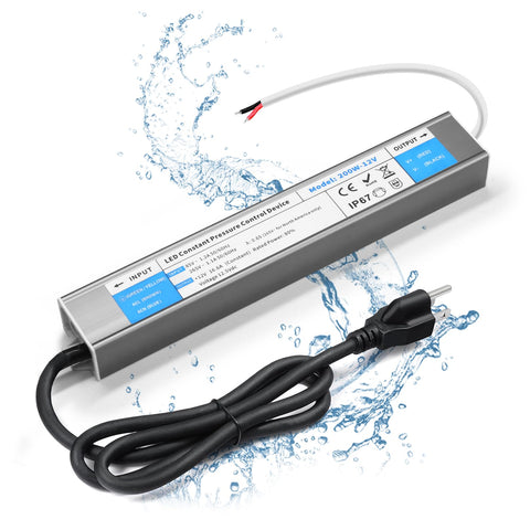 VOEWT 200W LED driver front view with outdoor IP67 protection for LEDs.