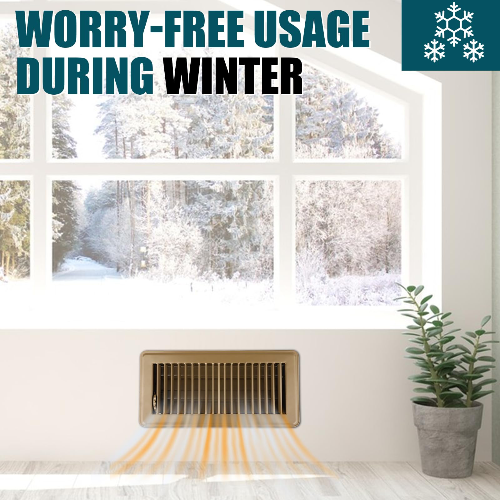 VOISEN classic louver design delivers consistent air flow.
