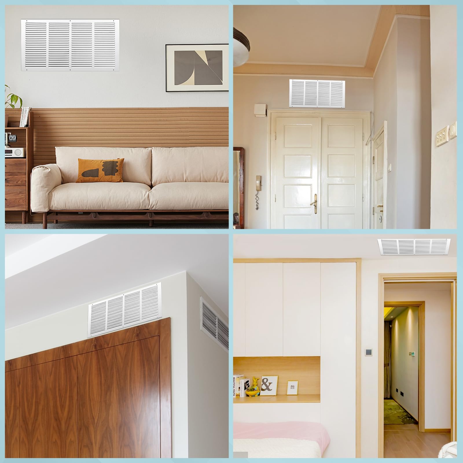 Easy-to-clean vent cover design helps maintain airflow with minimal effort.