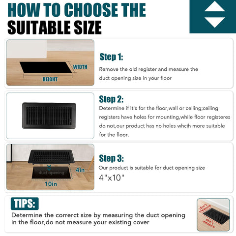 VOISEN black vent cover combines clean lines with long-lasting powder-coated steel.