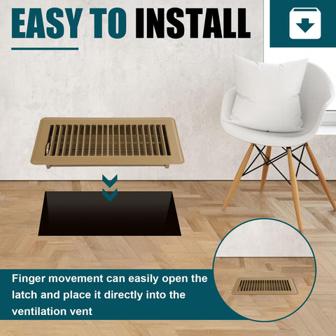 VOISEN heavy-duty vent cover supports walkable floor use.