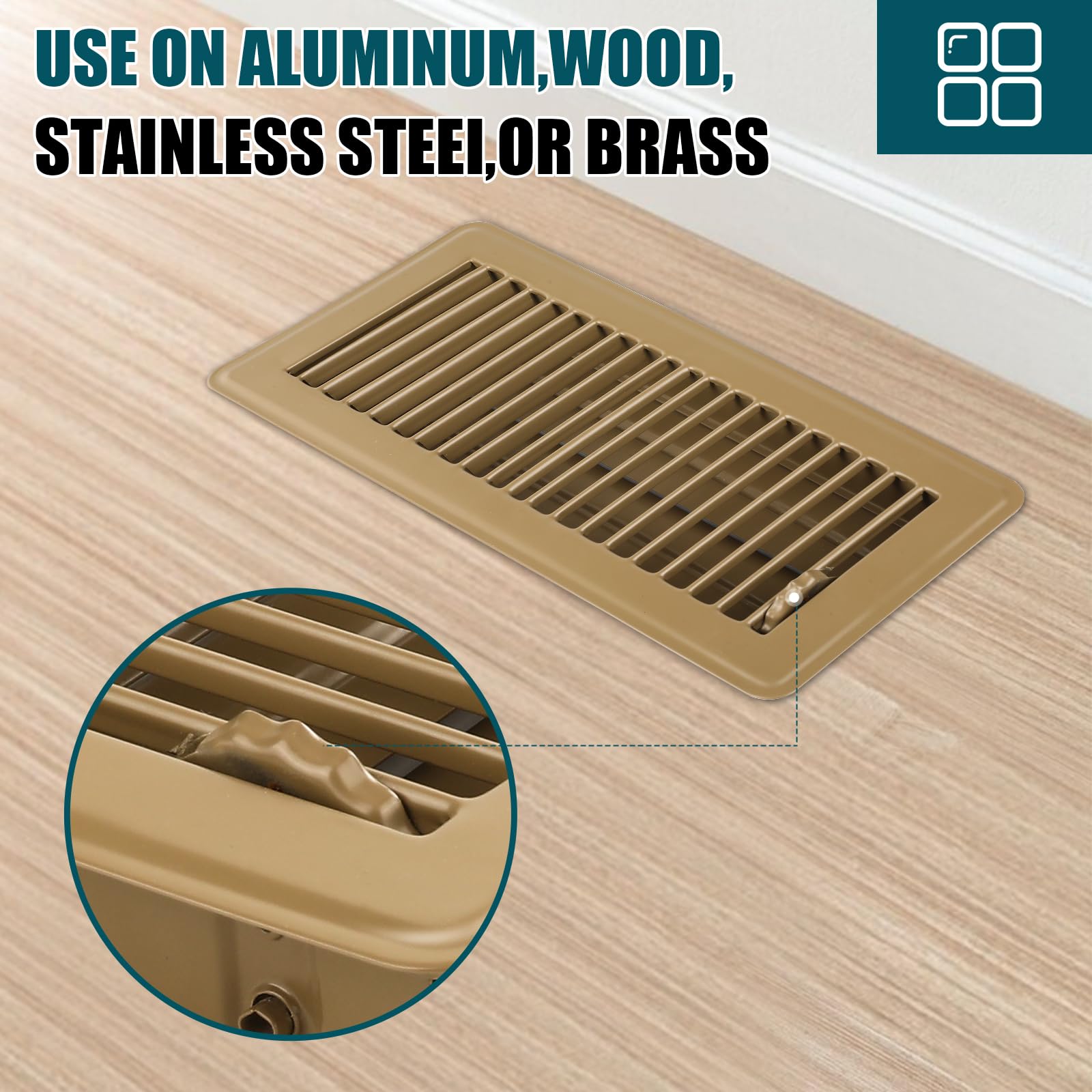 VOISEN six-pack vent covers packaging for multiple rooms.