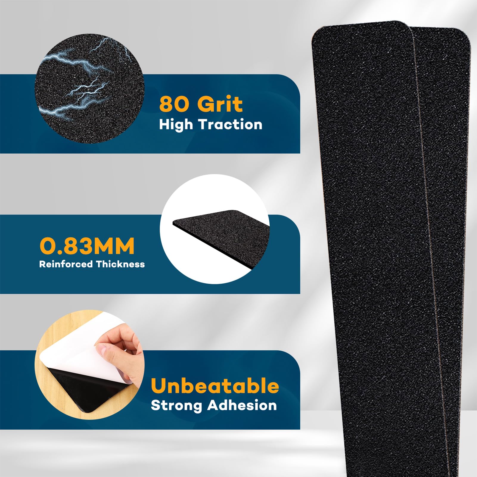 VOISEN waterproof non-slip strips suitable for indoor and outdoor stairs.