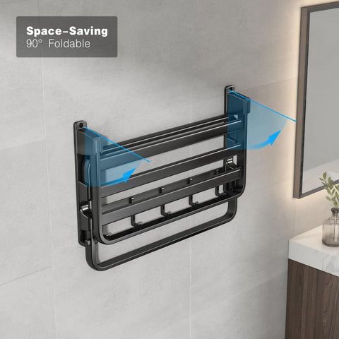 Matte black finish highlights minimalist bathroom style