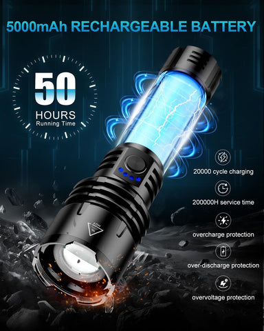 VOLISABER emergency charger flashlight charges phones during outages