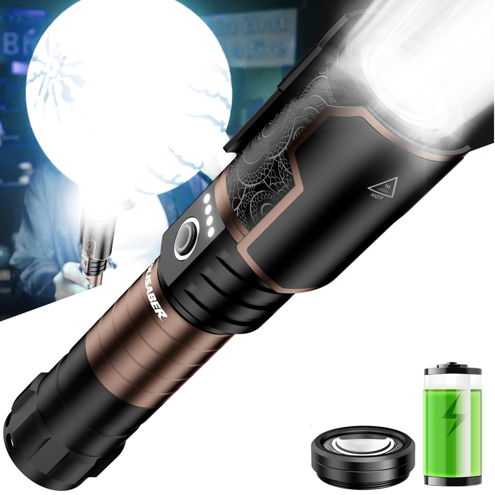 VOLISABER ignition lens focus for fast, reliable light during outdoor tasks.