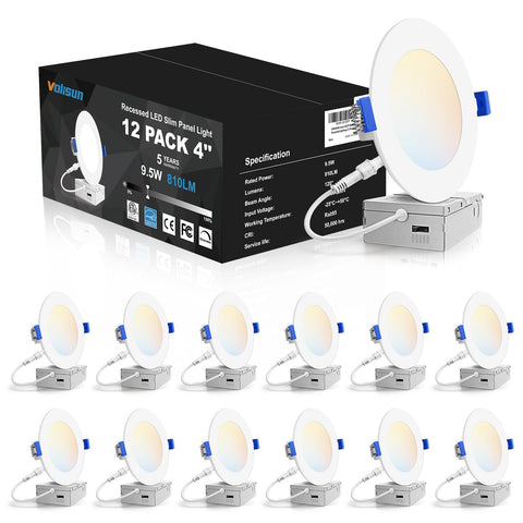 VOLISUN 12-pack 4-inch recessed light box for retrofit ceiling installs