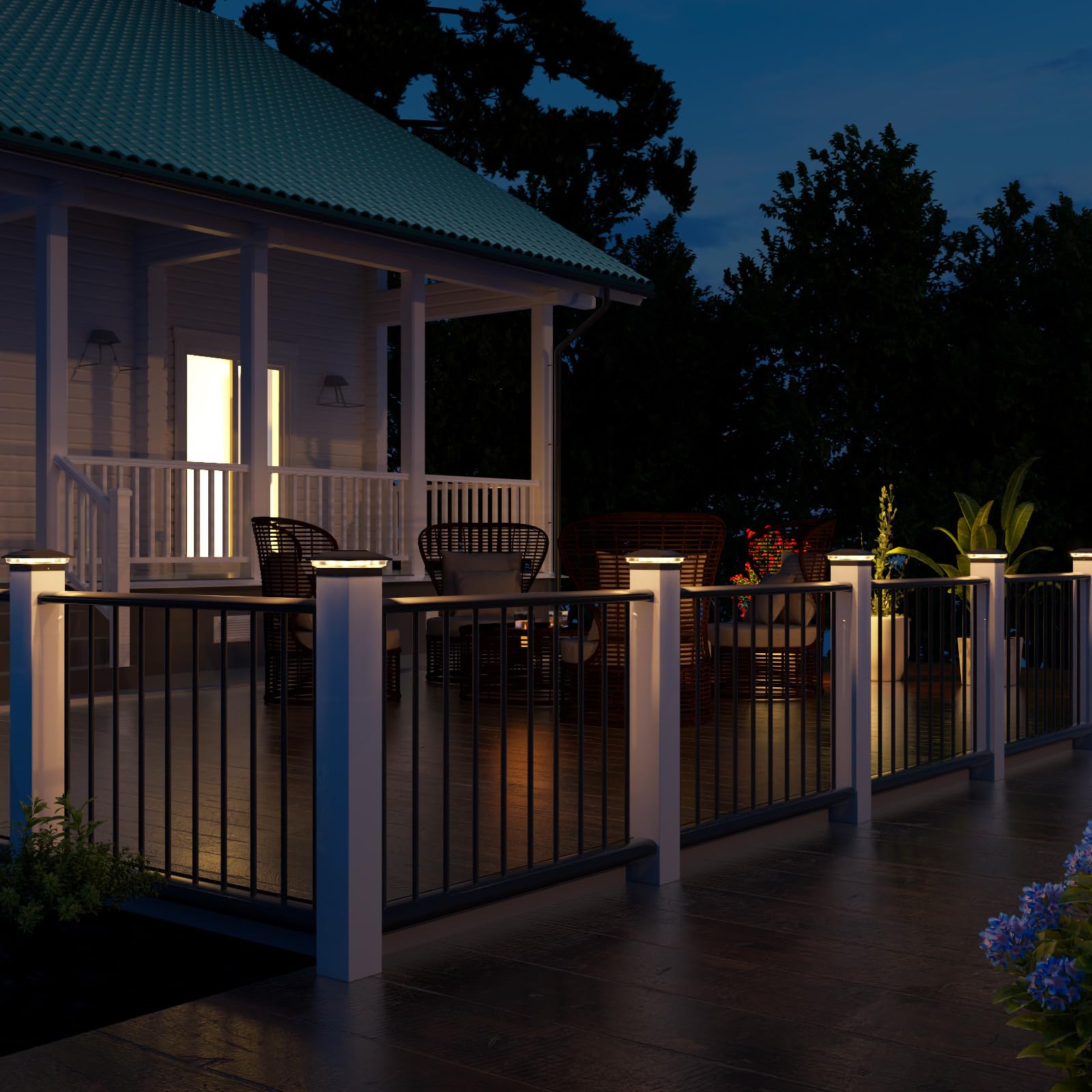 Volisun 12-pack provides comprehensive coverage for fences, posts, and gates.