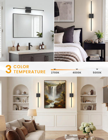 VOLISUN 3CCT dimmable color temperature for warm to cool ambiance.
