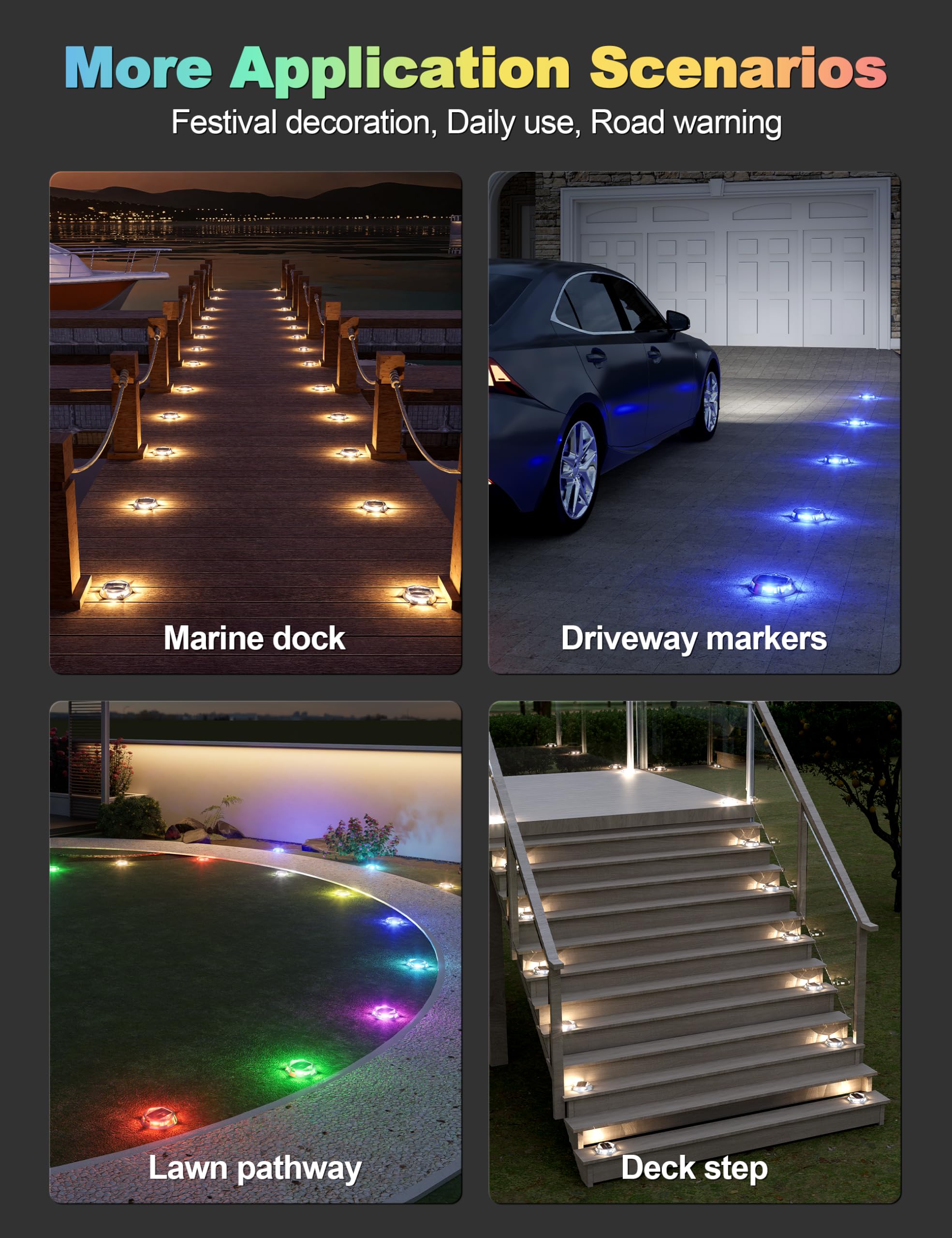 Volisun aluminum outdoor deck light combines durability with low-maintenance performance.