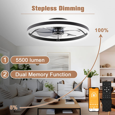 Volisun bladeless fan close-up highlighting high brightness LED lighting