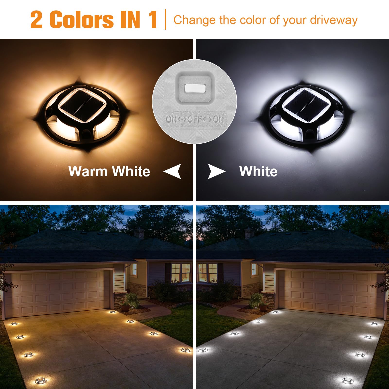 VOLISUN solar deck light charging in daytime using sunlight