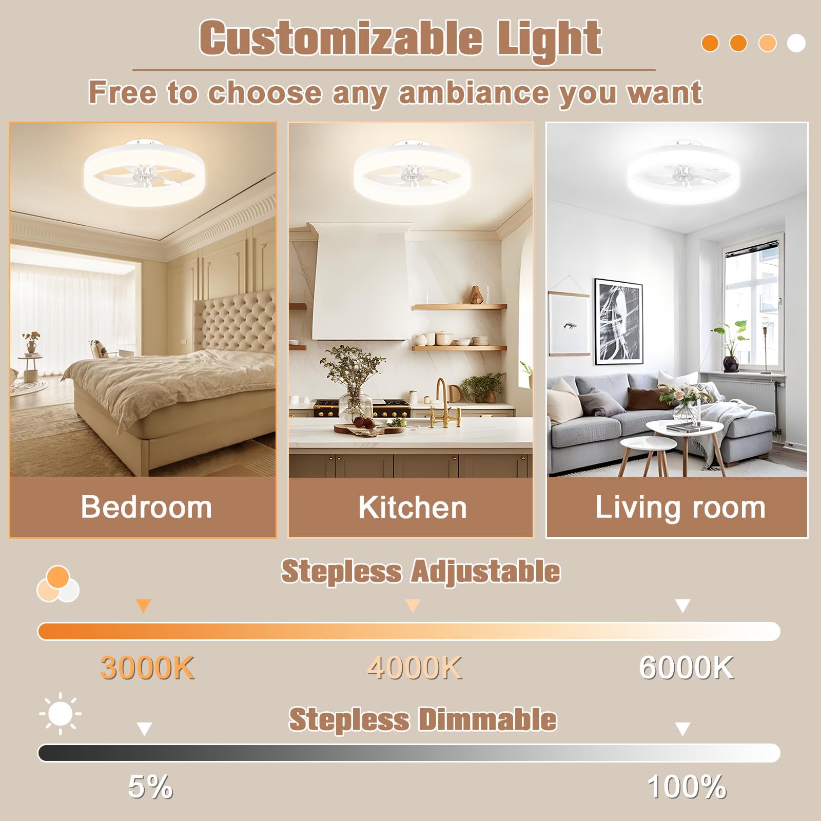 VOLISUN dimmable LED light enhances workspaces with adjustable color temperature.