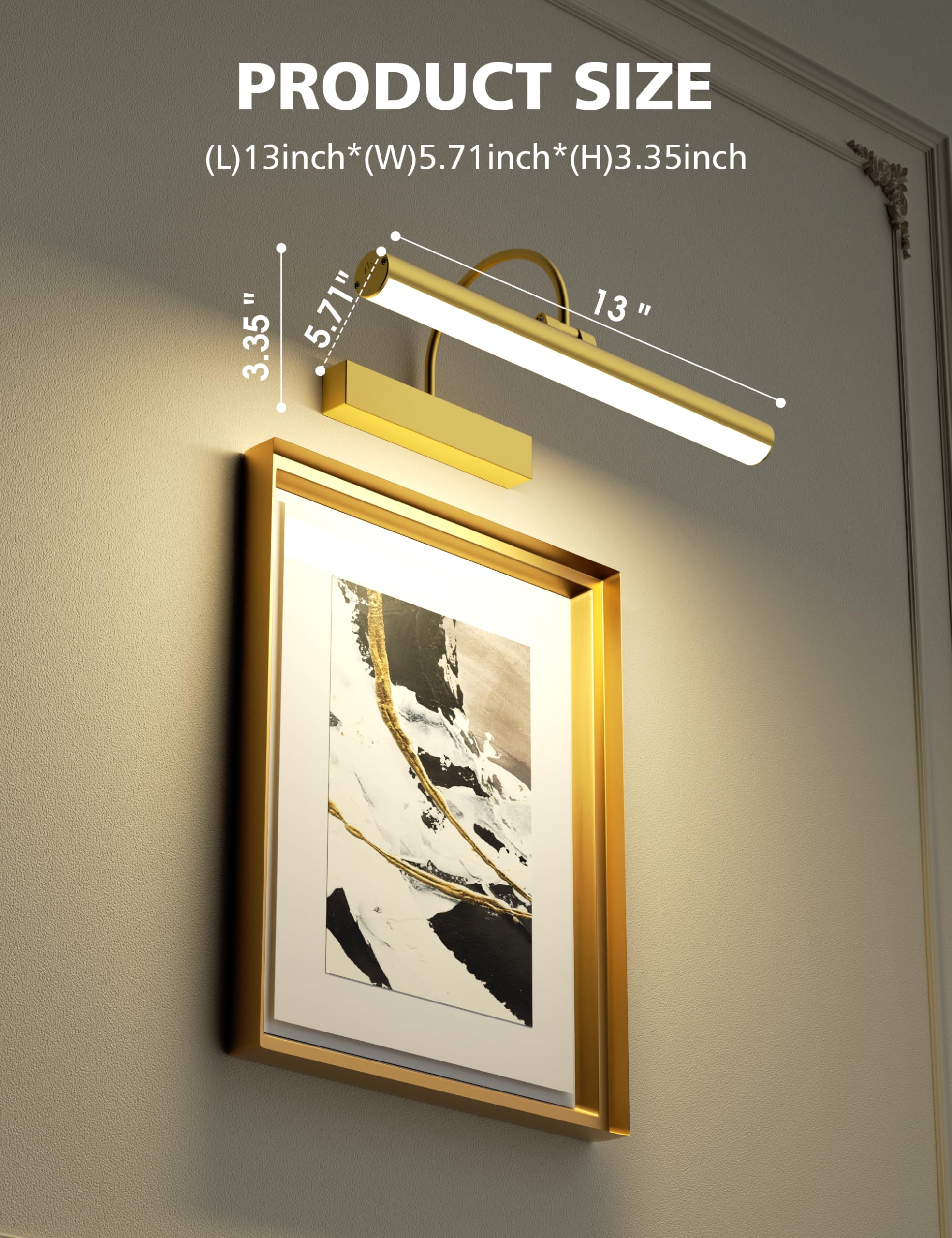 Volisun easy-install light attaches to drywall, brick, or wood surfaces.