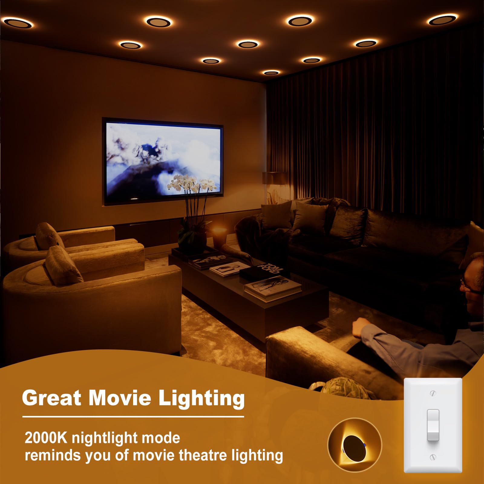 Volisun 6 inch fixture is IC rated and ETL/UL certified for safe ceiling installations.