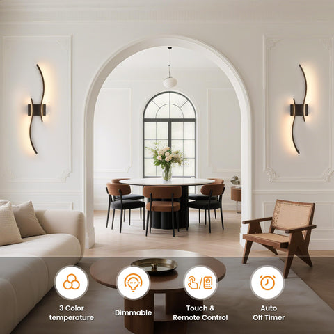 VOLISUN-boxed packaging sconces highlights quick, tool-free installation for bedrooms and hallways.
