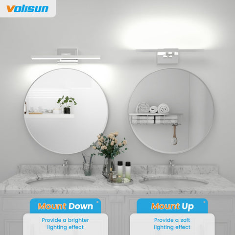 VOLISUN IP44-rated vanity light withstands humidity in bathrooms