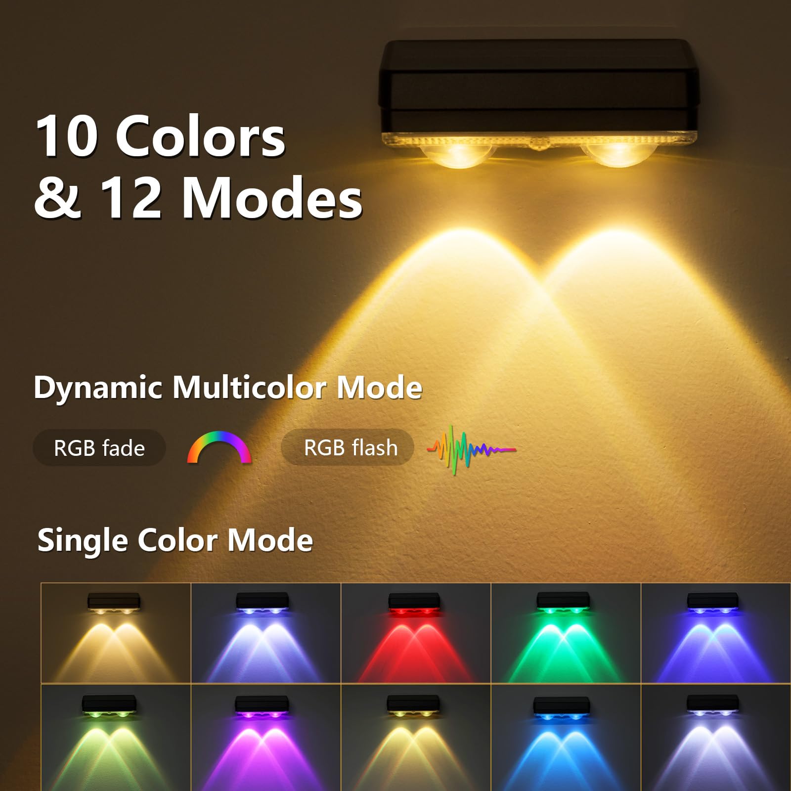 VOLISUN ip65 outdoor fence light withstands rain and wind for year-round use.