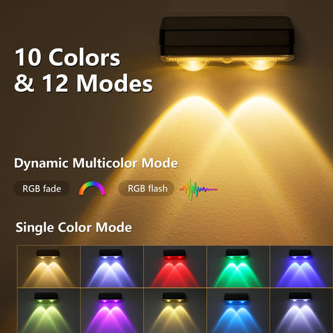 VOLISUN ip65 outdoor fence light withstands rain and wind for year-round use.