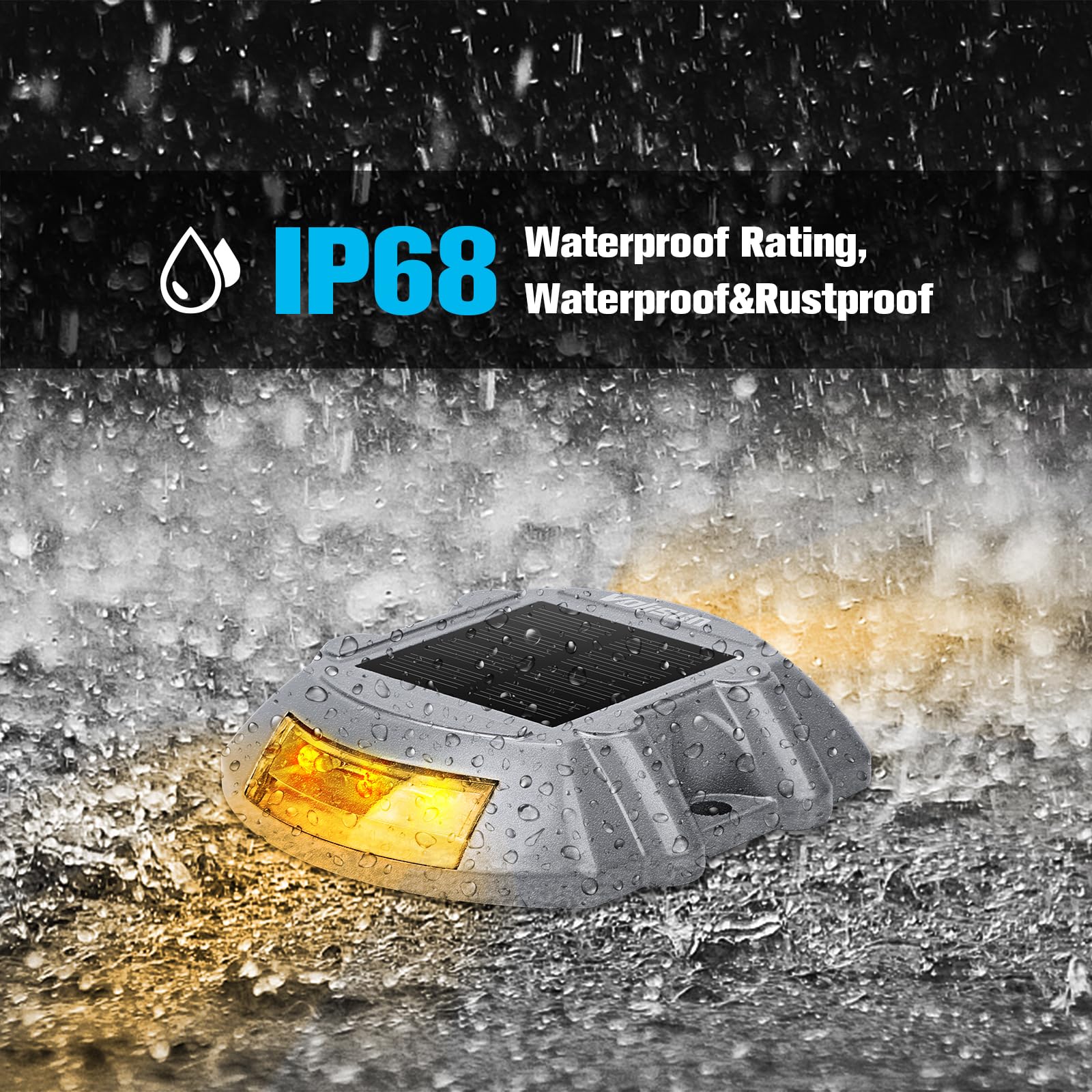 VOLISUN led battery 600mAh delivers long-lasting lighting after a sunny day.