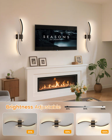 VOLISUN living-room wall sconce ambient light enhances cozy evenings.