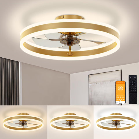 Volisun low-profile fan with remote ideal for compact spaces and easy control