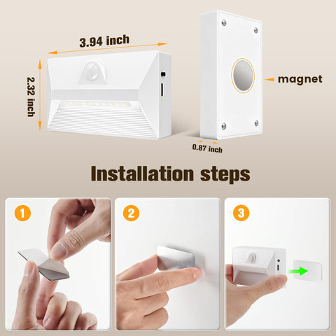 Low-profile 35-lumen glow illuminates stairs without glare